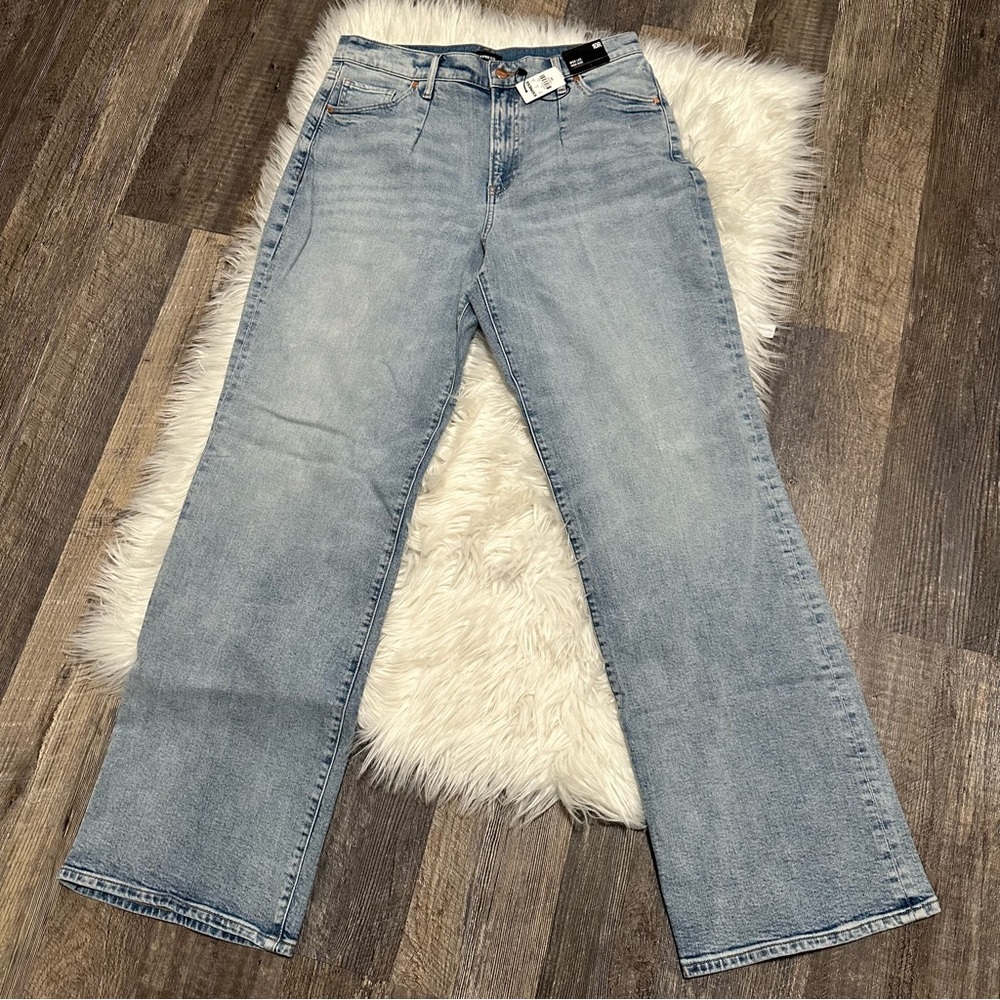Express Wide Leg High Rise Jeans size 10 R - Picture 4 of 12